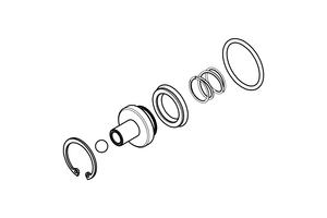 Attuatore frizione Ø 28.5 mm KTM olio DOT - Kit revisione CNC Racing