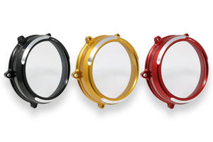 Carter trasparente per frizioni a olio Ducati Multistrada e Diavel V4 - Bicolore CNC Racing