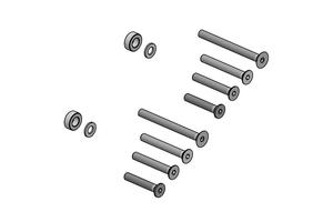 Adattatori contrappesi CNC RACING per Aprilia RS 660 CNC Racing