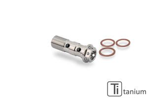 Vite raccordo doppio tubi olio - TITANIO CNC Racing
