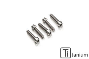 Kit viti piastra superiore forcella M6x30/M8x30 (4/1 pz) - Titanio CNC Racing