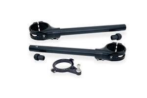 Kit semimanubri &Oslash; 53 mm - offset 26 mm con supporto ammortizzatore di sterzo per Ducati Panigale V4 CNC Racing