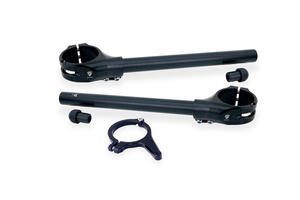 Kit semimanubri &Oslash; 53 mm - offset 26 mm con supporto ammortizzatore di sterzo per Ducati Panigale V4 MY2025 CNC Racing