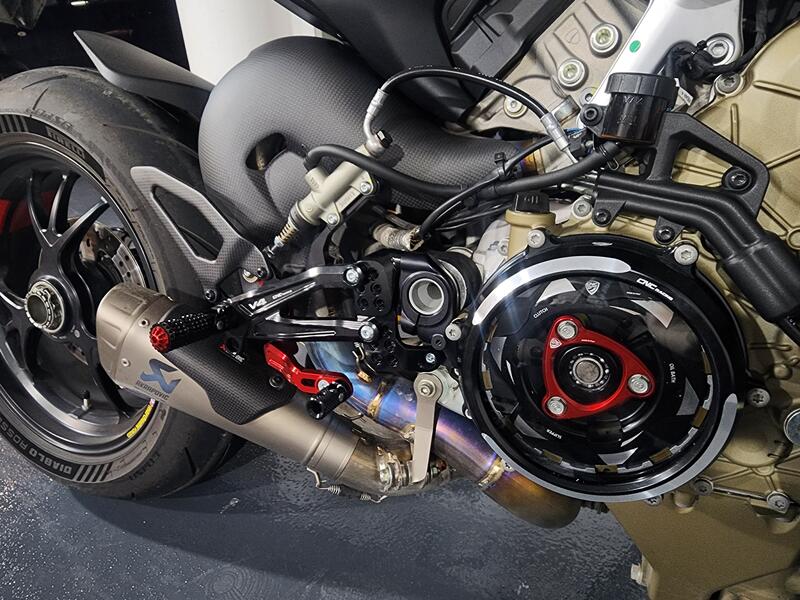 Carter trasparente per frizioni a olio Ducati Streetfighter V4 - Bicolor