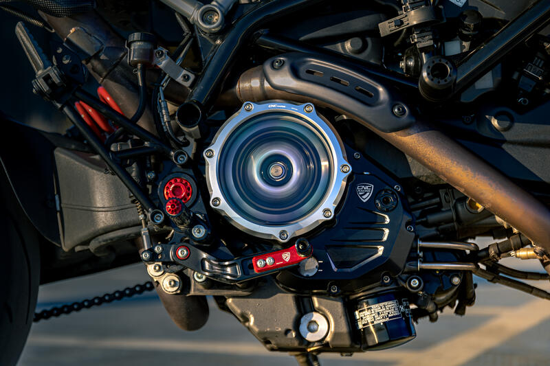 Carter trasparente per frizioni a olio Ducati - Bicolore