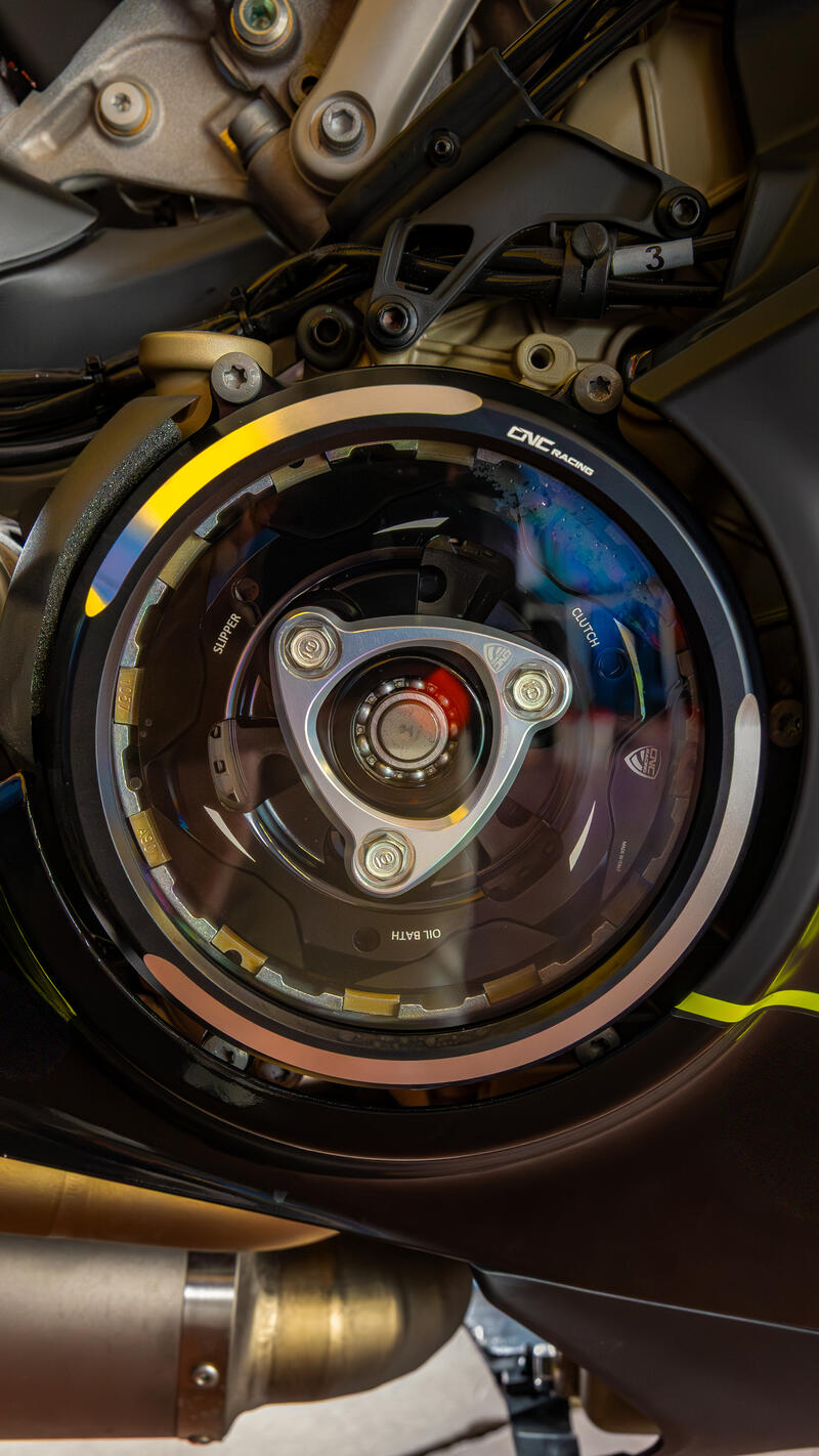 Piattello Spingidisco Frizioni ad olio Ducati con cuscinetto Panigale Streetfighter Multistrada Diavel V4