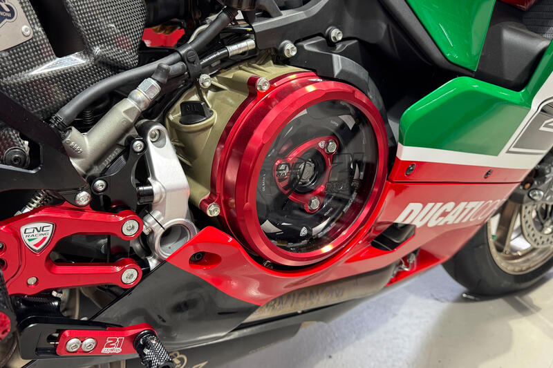 Carter trasparente per frizioni a olio Ducati Panigale e Streetfighter V2 - Troy Bayliss Limited Edition