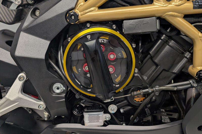 Piattello spingidisco frizione antisaltellamento MV Agusta con cuscinetto - Bicolor