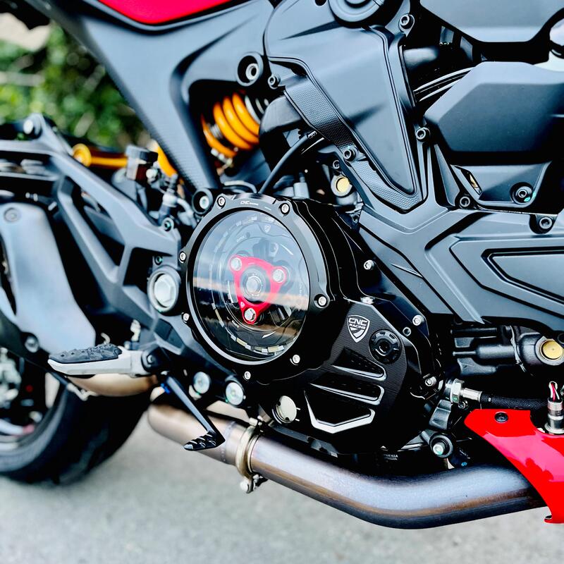 Carter trasparente per frizioni ad olio Ducati