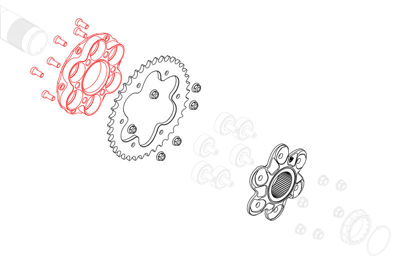 Flangia parastrappi Ducati