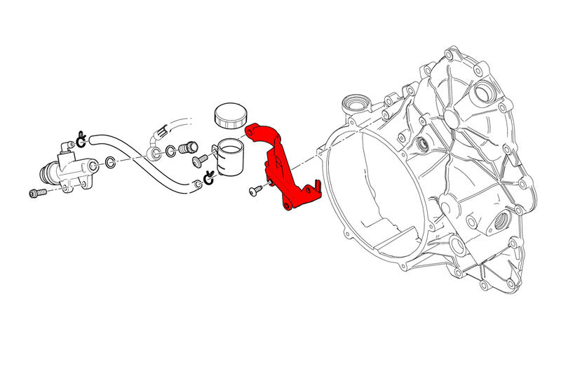 Cover tubazioni con supporto serbatoio freno posteriore Ducati