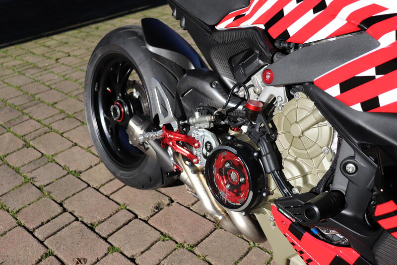 Carter trasparente per frizioni a olio Ducati Streetfighter V4 - Bicolor