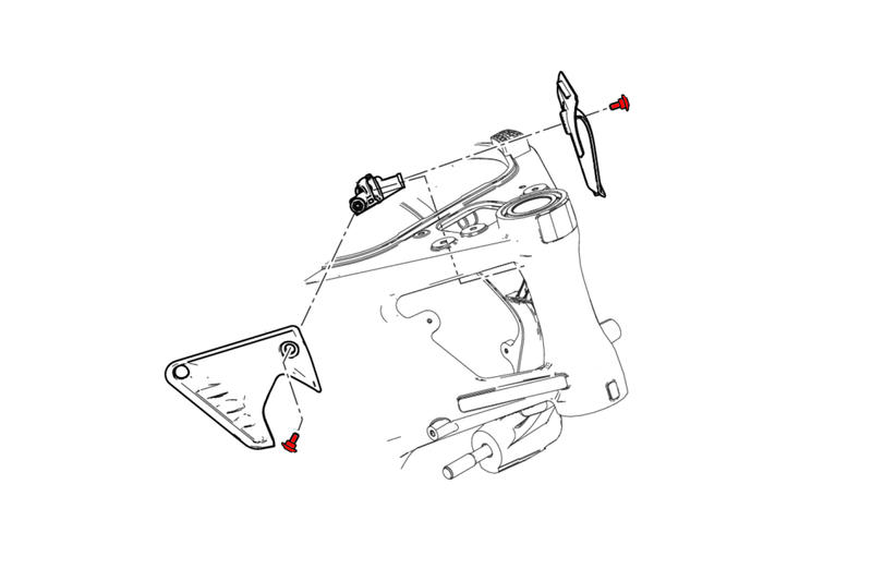 Kit Viti cover cannotto di sterzo Ducati Monster 937