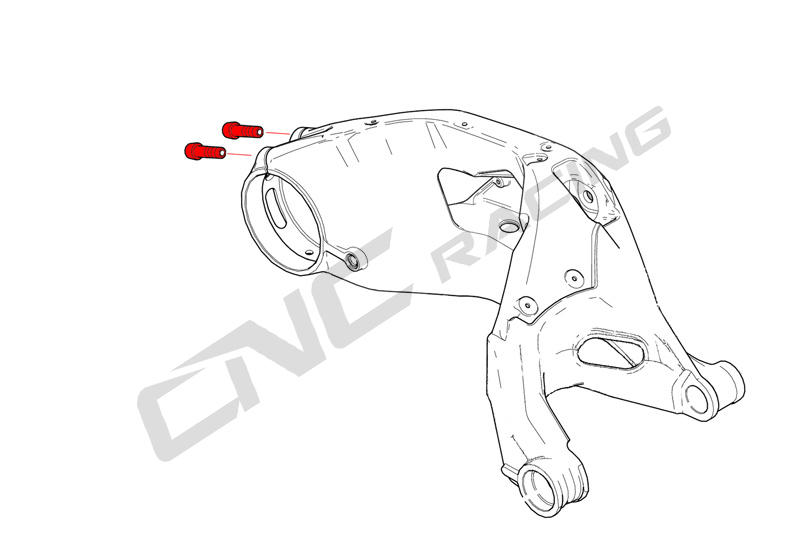 Kit Viti Serraggio Perno Ruota Forcellone - TITANIO