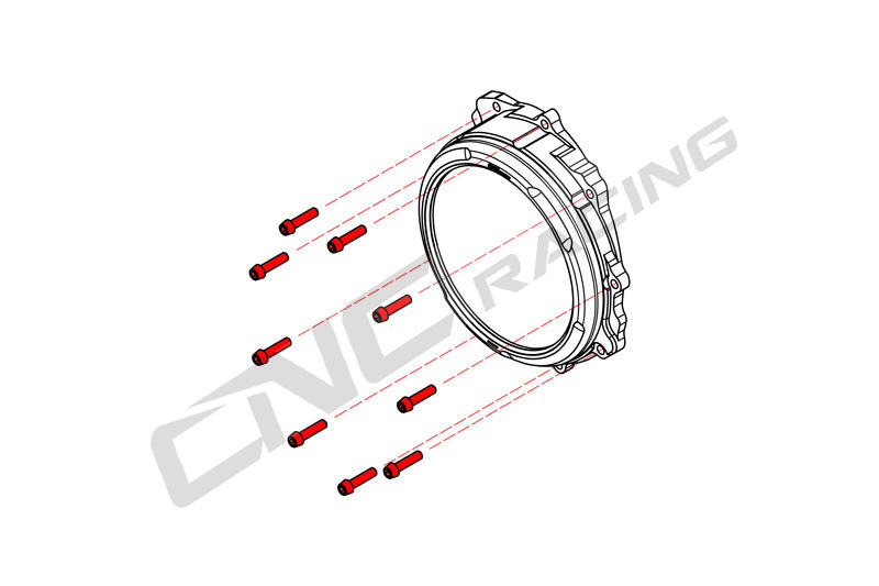 Kit viti cover frizione MV Agusta - TITANIO 