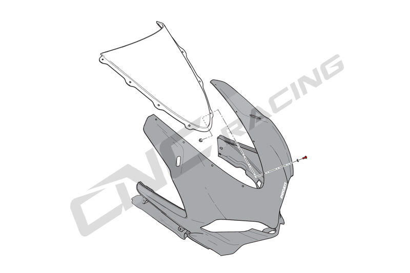 Kit viti cupolino originale Ducati