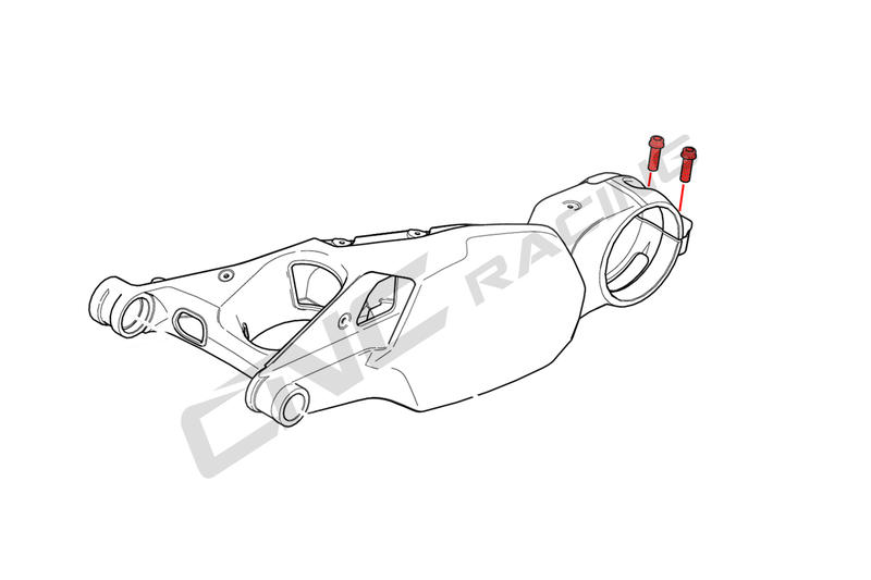 Kit Viti Serraggio Perno Ruota Forcellone - TITANIO