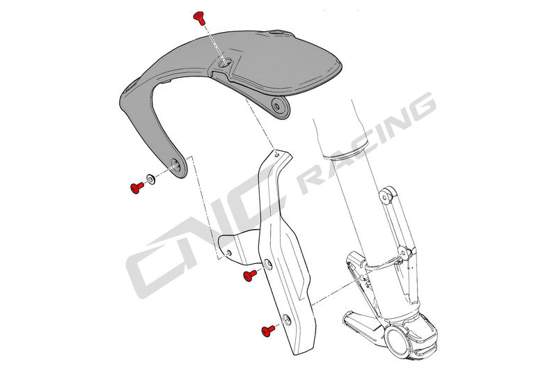 Kit viti parafango anteriore Ducati Scrambler 1100