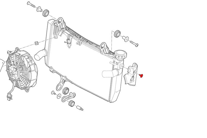 Kit Viti cover laterale radiatore Ducati Monster 937