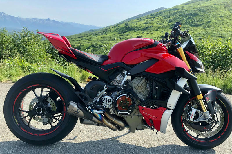 Carter trasparente per frizioni a olio Ducati Streetfighter V4 - Bicolor
