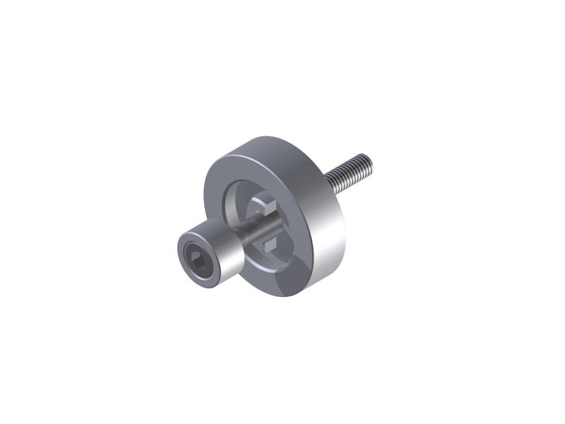 Adattatore con anti rotazione per installare protezione leva freno e frizione.