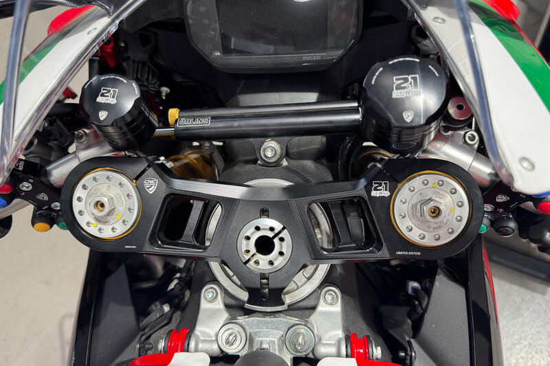 Piastre di sterzo Ducati Panigale 899 959 1199 1299 - Superiore - Troy Bayliss Limited Edition