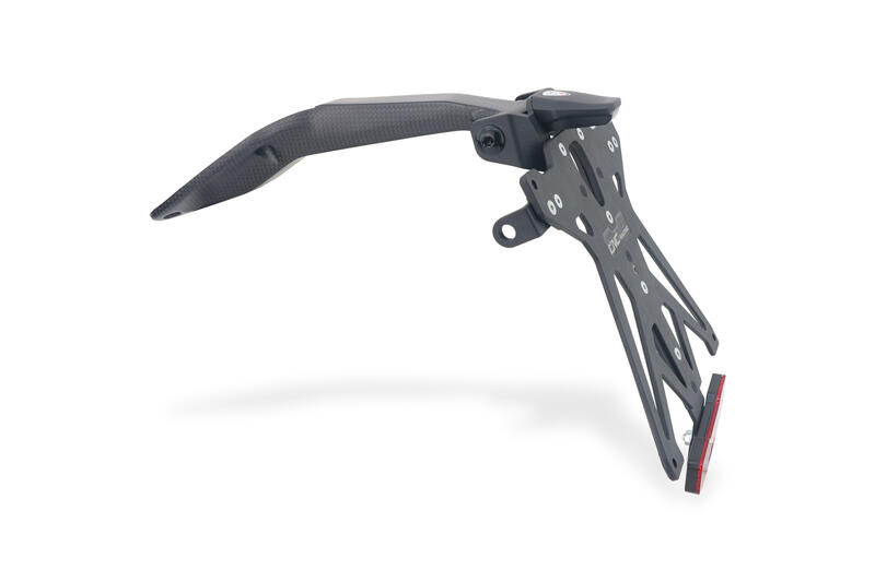 Porta targa in carbonio Ducati Panigale V4 - Streetfighter V4 MY2025 - regolabile, leggero e plug & play