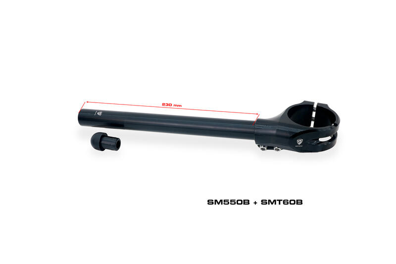 Coppia bracciali semimanubri &Oslash; 50 mm - offset 26 mm - angolo inclinazione 7&deg;