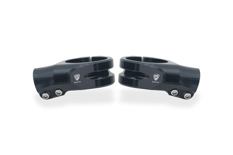 Kit semimanubri &Oslash; 53 mm - offset 26 mm con supporto ammortizzatore di sterzo per Ducati Panigale V4