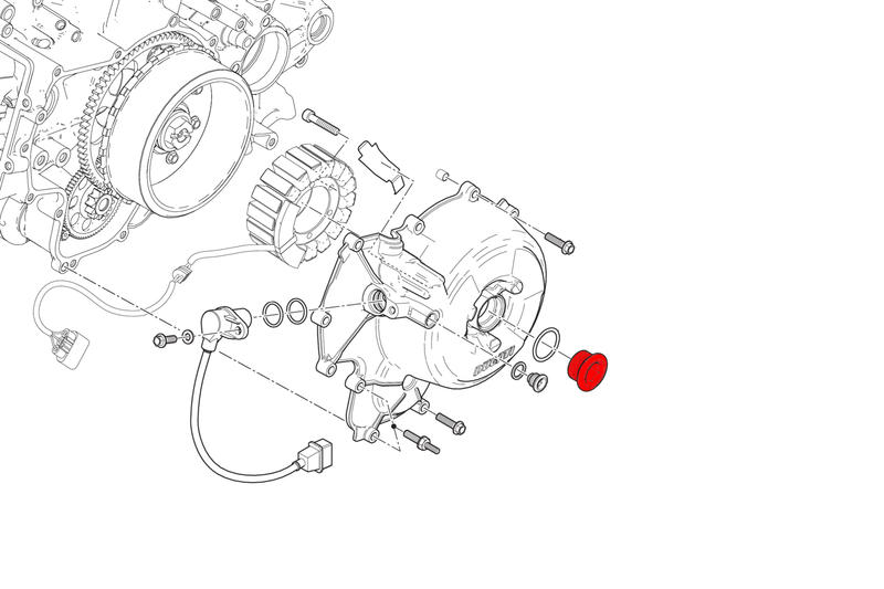 Tappo ispezione alternatore Ducati