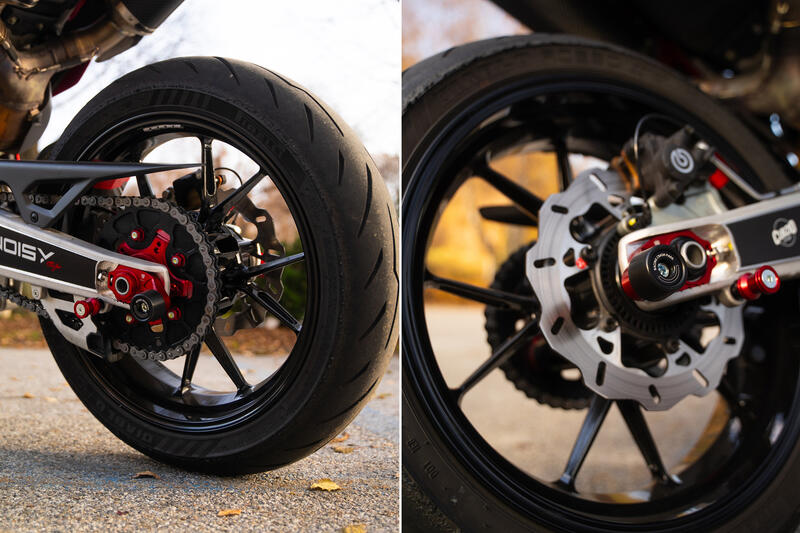 Cursori Tendicatena Racing con tampone Ducati