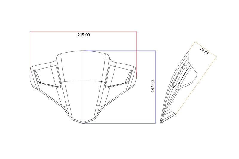 Cupolino in carbonio per Ducati Streetfighter V4 MY2025