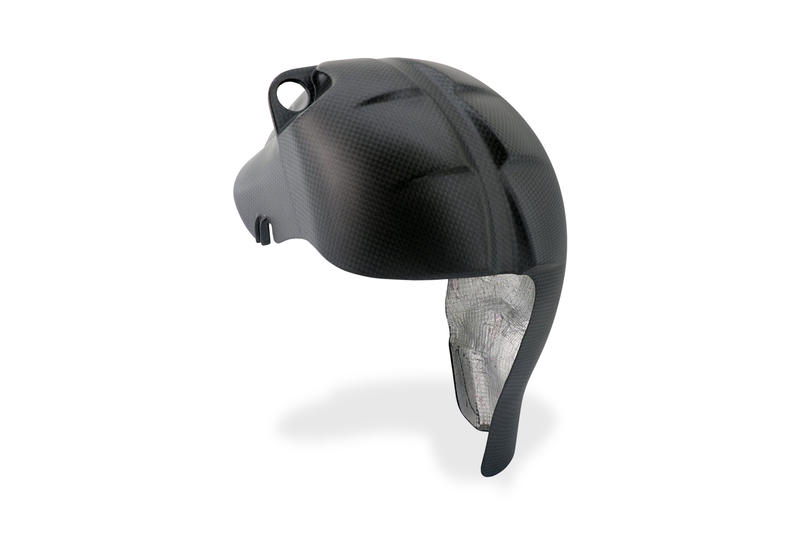 Paracalore posteriore scarico Ducati Panigale V4 e Streetfighter V4 - Carbonio