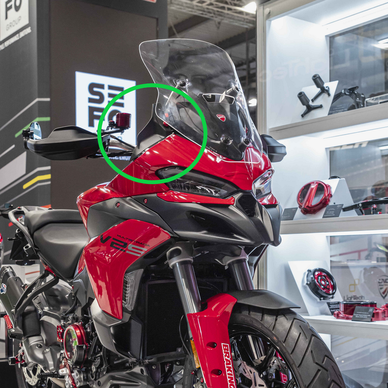 Deflettori aria in carbonio per Ducati Multistrada V2 MY2025