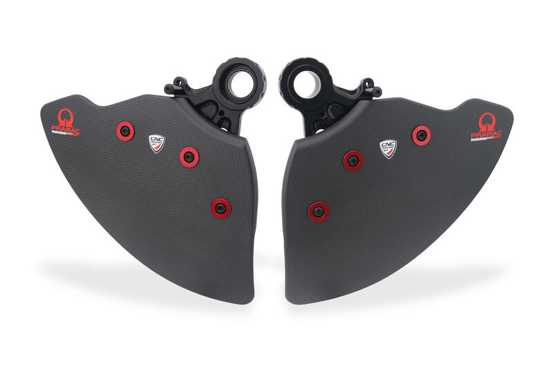 GP DUCTS EVO - Sistema Raffreddamento Impianto Frenante - Carbonio Opaco - Pramac Racing