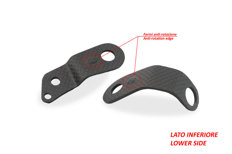 Staffe serbatoi liquidi freno anteriore e frizione Ducati Multistrada V4 / V2 MY2025 - Carbonio