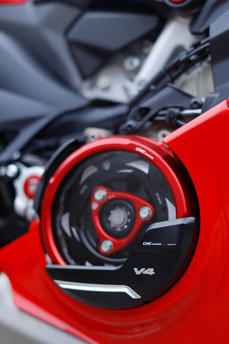 Carter trasparente per frizioni a olio Ducati Panigale V4