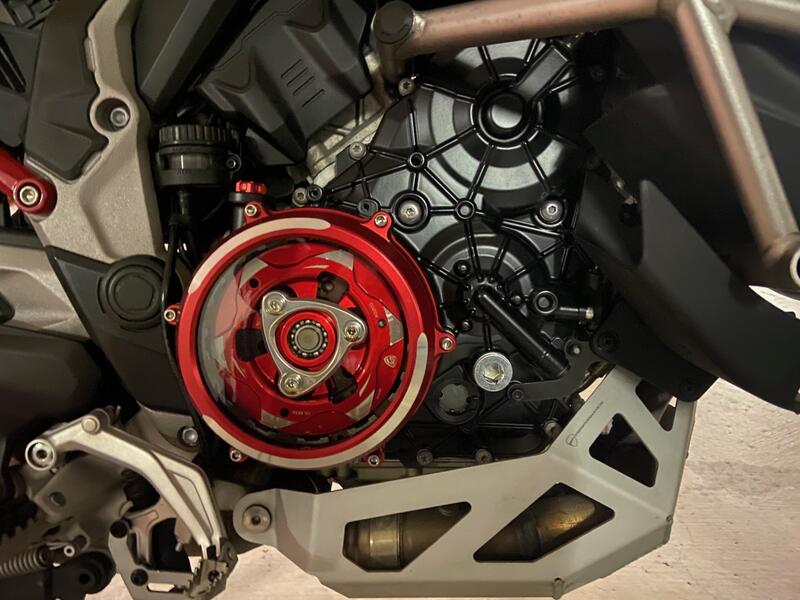 Carter trasparente per frizioni a olio Ducati Multistrada e Diavel V4 - Bicolore