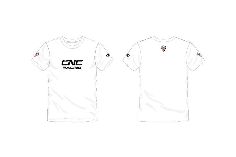 T-shirt bianca CNC Racing