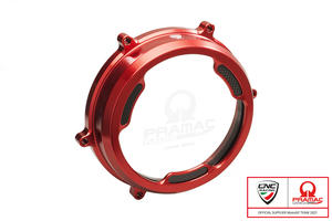 Carter trasparente con inserti in carbonio per frizioni ad olio Ducati Panigale - Pramac Racing Limited Edition <p>Rosso</p>