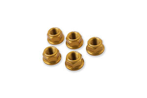 Dadi flangia portacorona Ducati M10x1.0 Oro