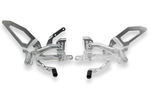 Pedane regolabili Ducati Panigale V4 - EASY Argento