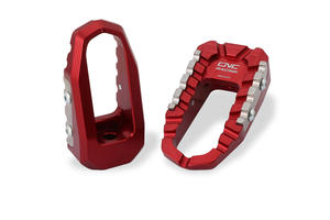 Kit poggiapiedi TOURING - passeggero <p>Rosso</p>