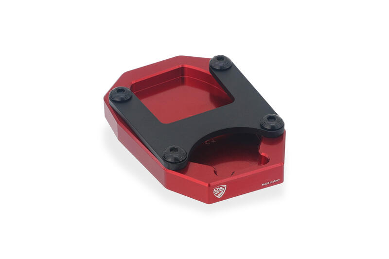 Kickstand base extension for Ducati Multistrada V2 MY2025 Red