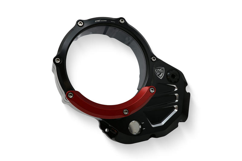 Carter trasparente per frizioni ad olio Ducati - Protezione Rosso