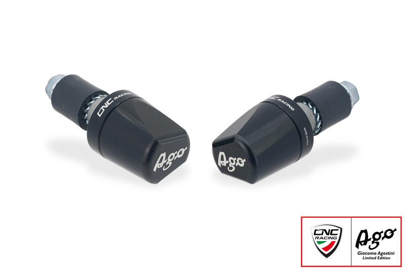 Contrappesi manubrio LOOK - Giacomo Agostini Limited Edition Nero
