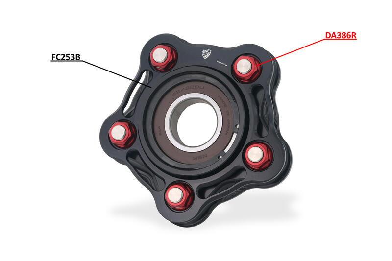 Flangia portacorona Ducati Panigale Nero