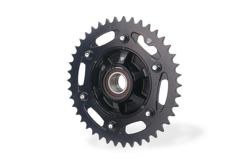 Flangia Portacorona per Ducati Panigale V2 MY2025 e Streetfighter V2 MY2025 Nero