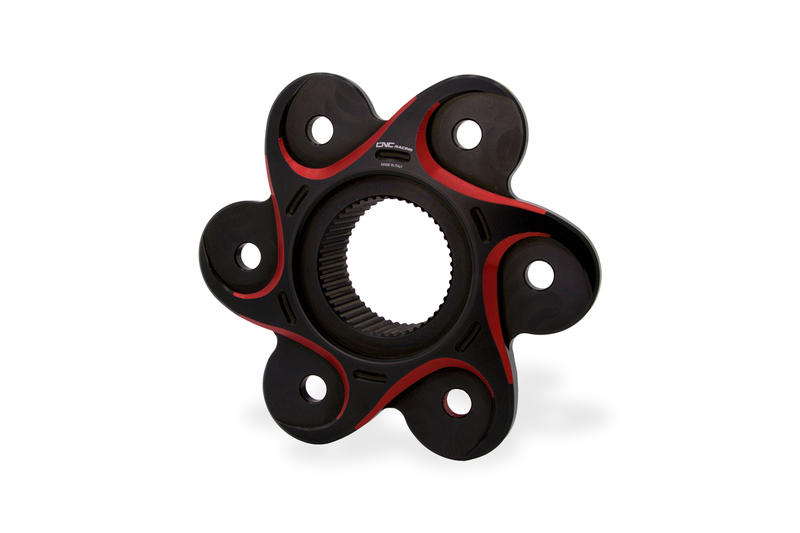 Flangia portacorona Ducati - Bicolor Nero/Rosso
