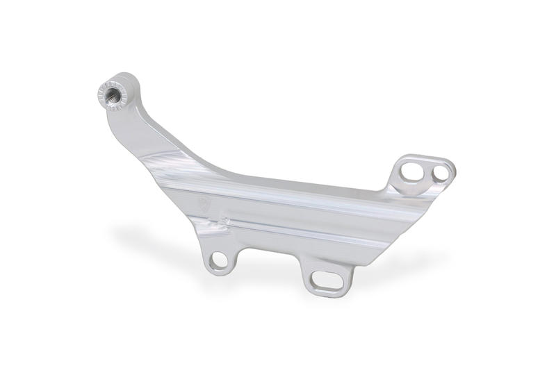 Cover tubazioni con supporto serbatoio freno posteriore Ducati Argento